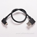 Custom 90 Degree Left Right Up Down Angle Micro USB Data Charging Cable